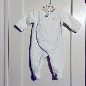 Janie and Jack quilted snap onesie